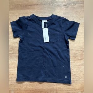 3T Janie and Jack blue short sleeves slub tshirt
